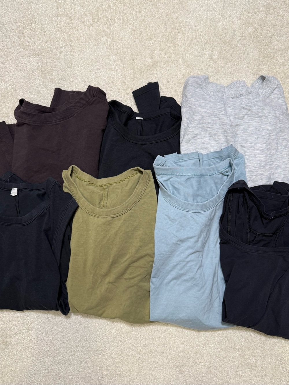 Lululemon Bundle of 7 Long Sleeve Tees Tank Tops